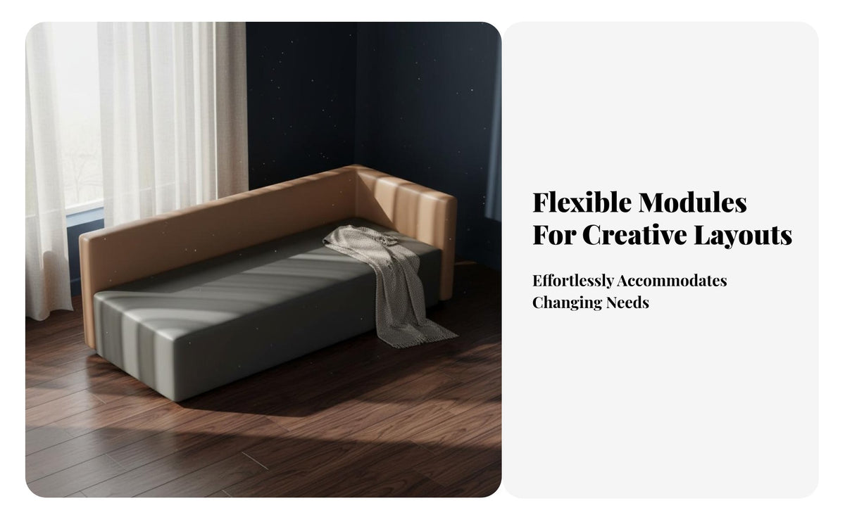 Nordic aesthetic sectional Corner Sofa flexible Combination Sectional Couch Minimalist Aesthetic Lounge Seating Deep Seat for Business Owners, Office Managers, Apartment Dwellers, Reception Area, Movie evenings