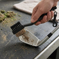 Double Sided Golf Brush Comfortable Grip Sports Gear for Driving Range