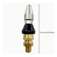 Inline Pressure Washer Nozzle Adapter Compact Drain Cleaning Nozzle Adapter