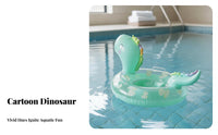 Kids Dinosaur Water Toy Anti-Rollover Design Dinosaur Swim Float Thickened Material Kids Swimming Loop for Young Children, Infants, Outdoor, Beach