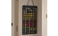 Stitched Pockets Toy Car Organizer Vertical Rows Felt Wall Organizer