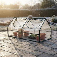 Outdoor Plant Hothouse Rainproof Mini Garden Greenhouse Mini Greenhouse with Shelves Waterproof Hot House Windproof for Patio