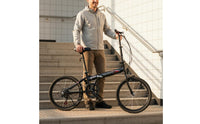 Geared Folding Bike Lightweight Cycling Equipment Variable Speed for Commuters