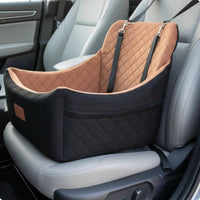 Pet Carrier Portable Dog Car Carrier Raised Design Quilted Dog Seat for Road Trips