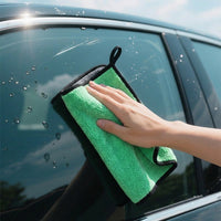 600 GSM Microfibre Cloth and Car Drying Towel, Super Absorbent Cloth with Hanging Loop, 30x30cm Thickened Multi-Purpose Microfibre for Car Care