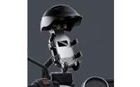 Phone Mount with Rain Cover Anti-Movement Phone Holder with Sun Visor Adjustable Angle Mobile Accessory for Motorcyclists