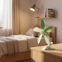 Attach on Fan Versatile Mounting Desk Attach Fan Cooling Appliance Adjustable Angle Easy to Clean for Office