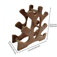 3-Tier Dumbbell Rack Space-Saving Small Dumbbell Stand Keeps Weights Organized Hand Weight Organizer for Workout Room
