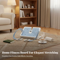Non-Slip Design Calf Stretcher Incline Board Heavy Duty Leg Stretcher with Resistance Bands Padded Heel Protection Standing Foot Stretching Device Massage Surface for Runners, Athletes, Post-Workout Recovery, Physical Treatment, Home Gym, Office