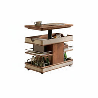 Movable with casters Adjustable C-shaped designd Desk Foldable Rolling C-shaped designd Tray Space-Saving Living Room Furniture Easy Assembly for Small Apartment Dwellers, telecommuting Workers, Students, Bedroom, Home Office
