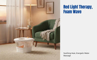 Electric Foot Bath Tub, Foldable Foot Spa, Deep Basin, Home Automatic Heating, Portable, Remote Control, LCD Screen