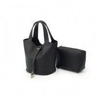 Bucket Handbag with Pouch Structured Bucket Bag Multi-Way for Work, Commuters