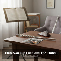 Flute Finger Rest Comfortable Silicone Flute Grip Universal Fit Instrument Accessory for Students, Practice Practices, Music Lessons