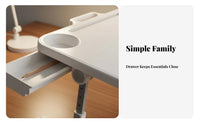 Foldable Design Adjustable kids' Activity Table Multi-Functional Lap Tray with Storage Bins Tilting Surface children's Furniture Tablet & Book holder for Students, Toddlers, Parents, Dorm Room, Bedroom, Playroom, Sofa
