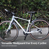 Cycling Bike Mudguard Widen Design Cycling Bike Mudguard Set Front and Rear Mudguards Adjustable Front and Rear Mudguard Set