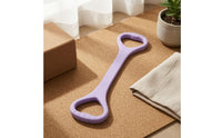 Figure-8 Stretching Strap Flexible Double-Loop Exercise Band Smooth Resistance Band with Handles