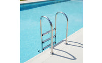 Swimming Pool Ladder Stainless Steel Pool Ladder with Handrails Resistant for Homeowners, in-Ground Pools