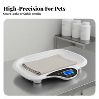High Precision Digital Pet Scale Multifunctional Puppy and Kitten Scale Tare Function Automatic Shutdown for Veterinarians, Breeders, New Parents, Veterinary Medical Center
