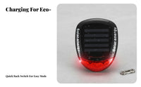 Battery-without Solar Bike Tail Light Easy to Install Solar Powered Bike Warning Light Water Resistant for Mountain Bikers, Kids, Rainy Days