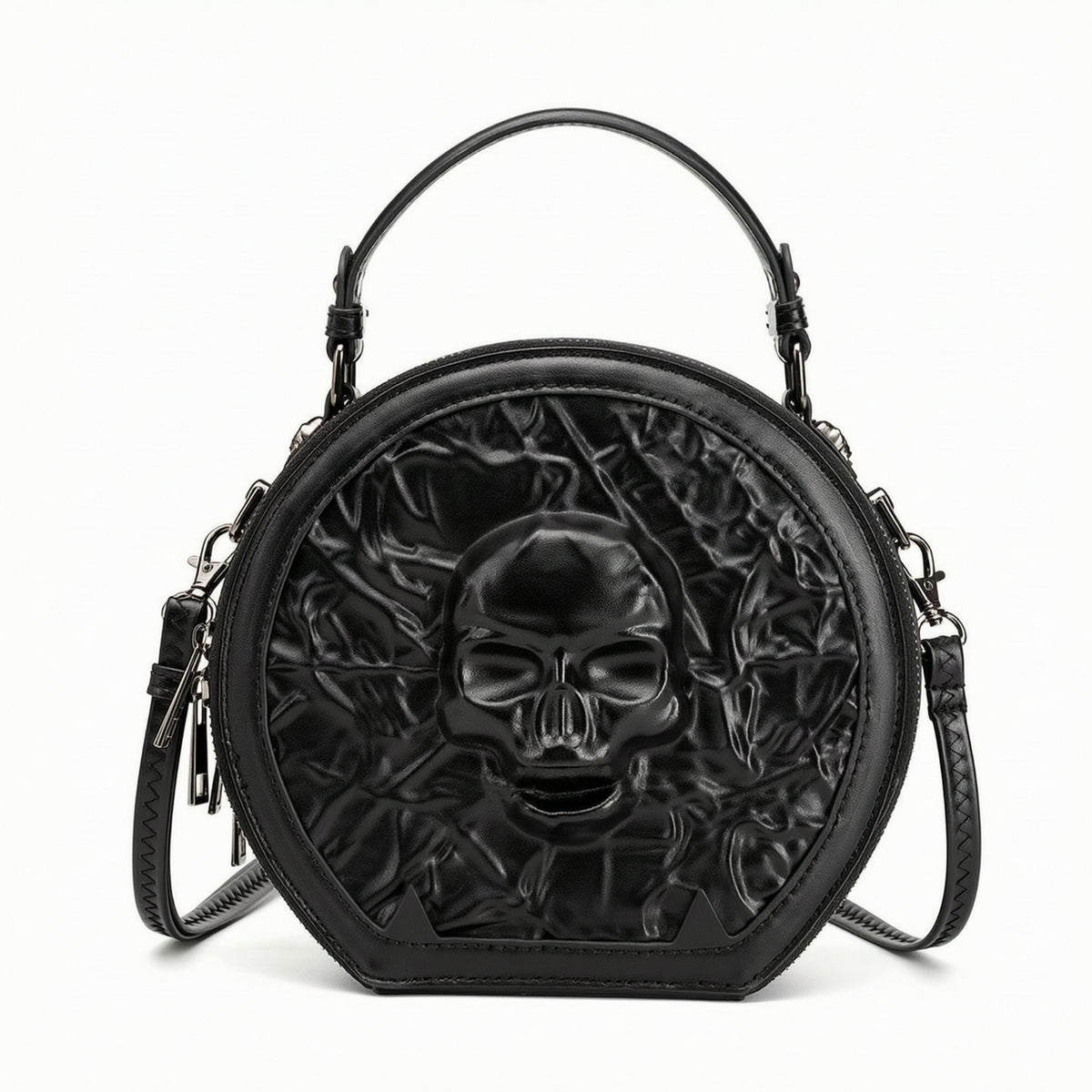 Crossbody Bag with Detachable Strap Structured Handbag   Design Edgy Purse for Concerts, Night Outings