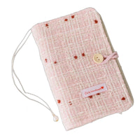 Kids Finance Ledger, Luxury-Inspired Money Organizer Notebook, Large Capacity, Refillable Binder, Cute Fabric Cover