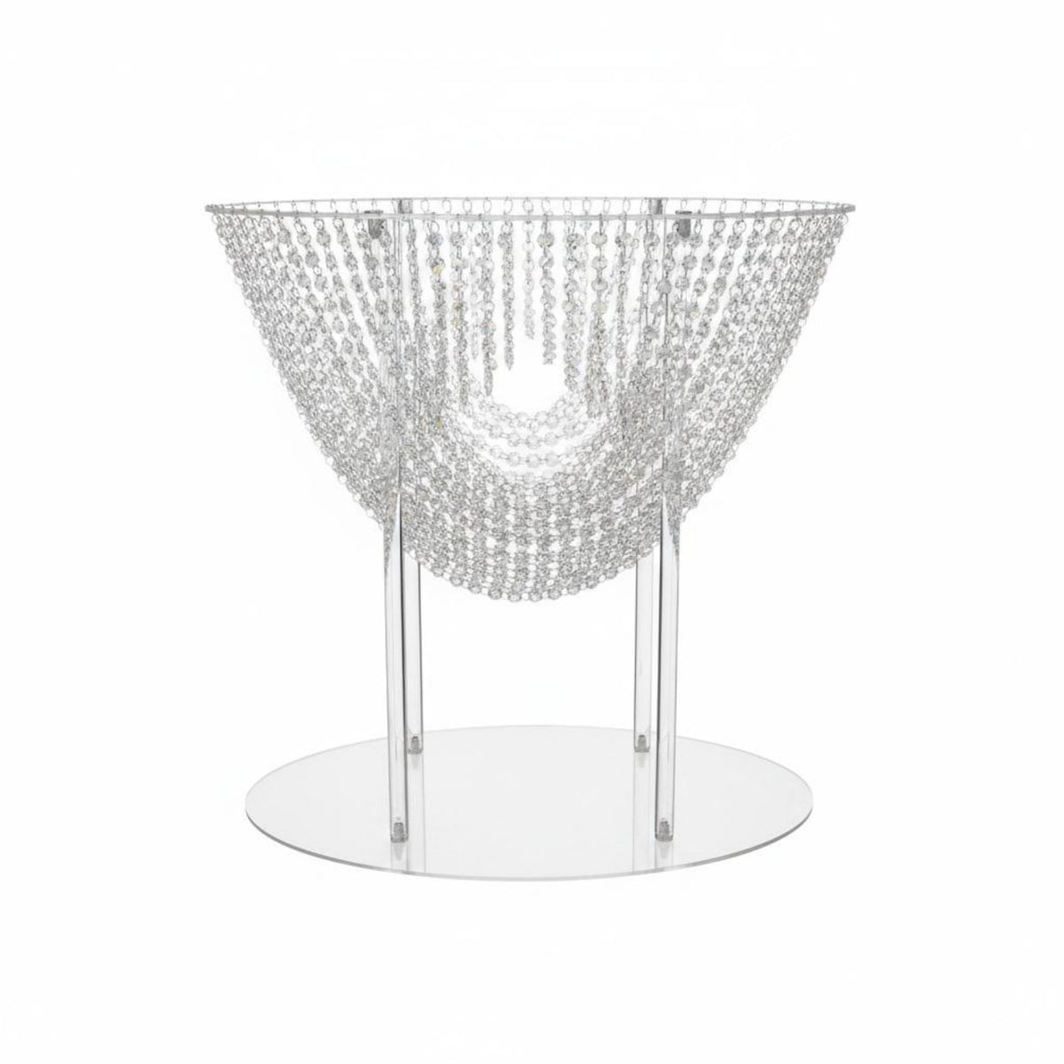 Wedding Crystal Decor Stand Luxury Style Crystal flowers stand Stable Base for Event Planners, Banquet
