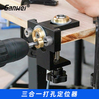 Woodworking Three-in-One Hole Positioning Tool for Dowel Joints and Panel Furniture