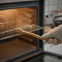 Wooden Oven Rack Puller Heat Resistant Oven Rack Push Pull Solid Wood Kitchen Utensil for Kitchen Aficionados, Home Cooks, Air Fryer