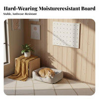 Space-Saving configurable Pegboard Cat Shelf Multi-Functional configurable Cat Wall Gym Sturdy Pet Furniture Modern Design for Apartment Dwellers, Small Spaces, Living Room, Bedroom, Indoors