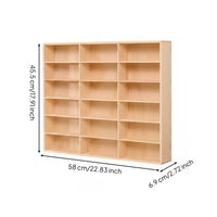 Open Wooden Display Rack Space-Saving Toy Car Display Shelf Slim Long-Lasting for Collectors, Hobby Room, Playroom