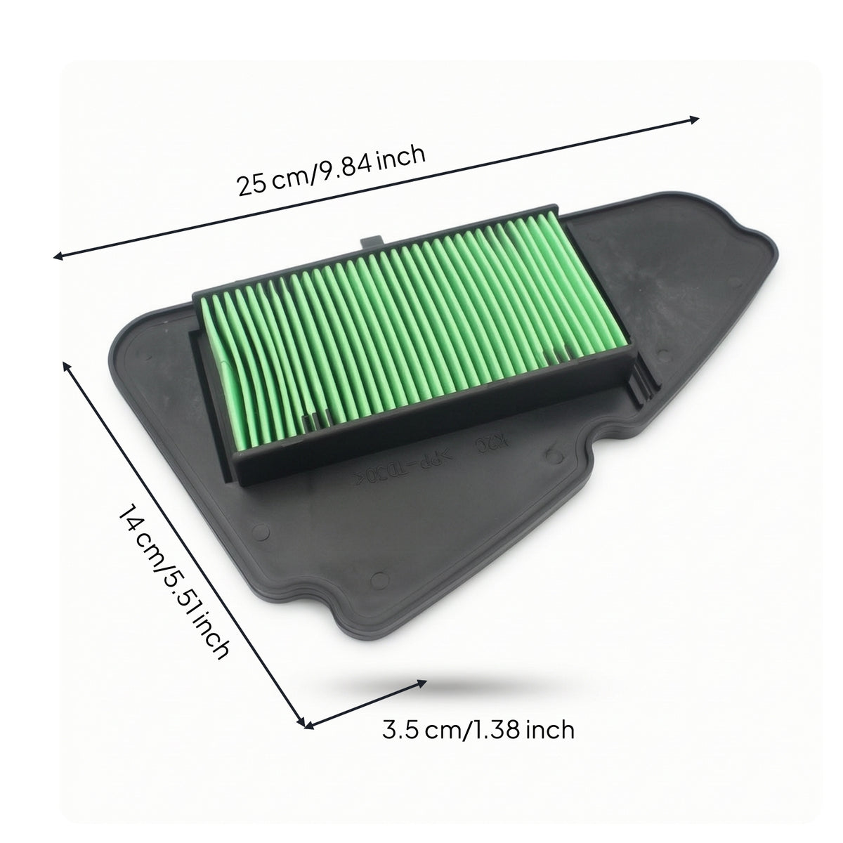 Air Filter Component Pleated Scooter Air Filter Easy to Install High Efficiency for Riders