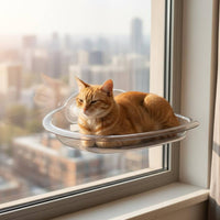 Cat Sunbathing Shelf Traceless Removal Window Mounted Cat Bed Soft Shape Pet Supplies for Balcony