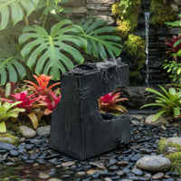 Natural-Looking Mountain Waterfall Aquarium Decoration Safe Aquarium Waterfall Ornament Sturdy Aquatic Tank Rock Formation Sturdy for Aquascape