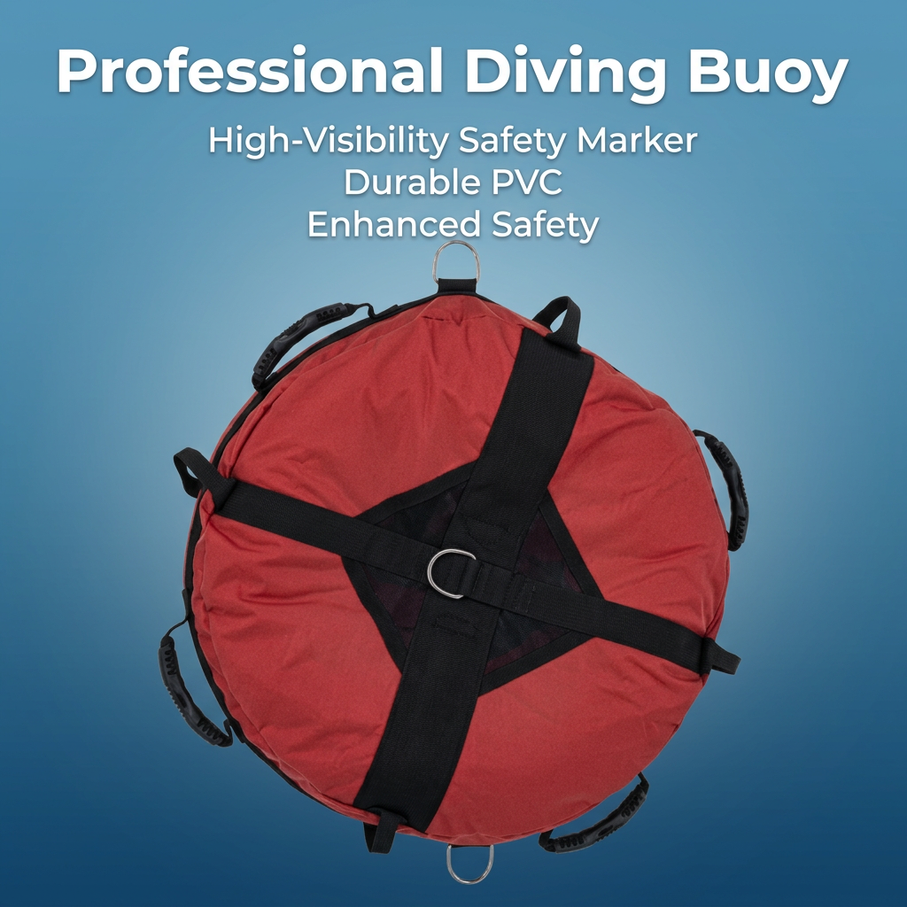 Surface Marker Buoy Scuba Diving, High Visibility Dive Flag, Inflatable Marker Buoy for Snorkeling, Diver Below Floater with Rope
