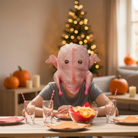 Textured Cooked Chicken Mask Funny Latex Mask with Hood Realistic Long-Lasting for Adults, Pranksters, Halloween