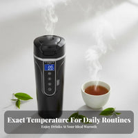 500 Ml Car Heating Cup 12V/24V Universal Electrical Potential Vehicle Electric Kettle Insulated Design Vehicle Mug for Parents, Road Trip, Office