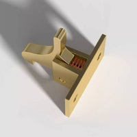 Screw Holes Bird-Shaped Latch Lock Polished Metal Finish Window Latch Lock Rounded Edges Security Hardware Metal