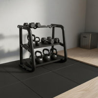 Dumbbell and Kettlebell Organizer Multifunction Kettlebell -Saving Gym Equipment Organizer for Fitness Users