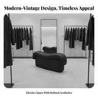 Modern Minimalist aesthetic Serpentine Sectional Designer Look Sofa Lowsilhouette Living Room Furniture Plush pads for Interior Designers, Apartment Dwellers, Villa, Showroom, Family Gatherings, film evenings