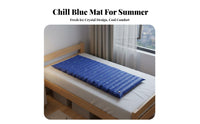 Waterproof Water-Filled Cooling Mat Reusable Summer Sleeping Mat Portable Water Bed Topper Safe Materials for Hot Sleepers, Students, Dorm Room, Office