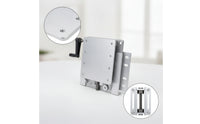 Transom Lift Plate with Hand Crank Screw-on Outboards Motor Bracket with Setback Sturdy Hardware for Boaters