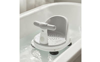 Ergonomic Backrest Temperature Sensing Bath Stool Drainage Holes Infant Bathtub Circle for Infants
