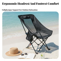 Foldable Design Highrear Reclining Camp Chair Includes Carrying Bag Highrear Camp Chair with drink Holder Stable Frame Portable Seating sturdy Duty for Campers, Anglers, Adults, Camping, Fishing, Picnics, spineyard
