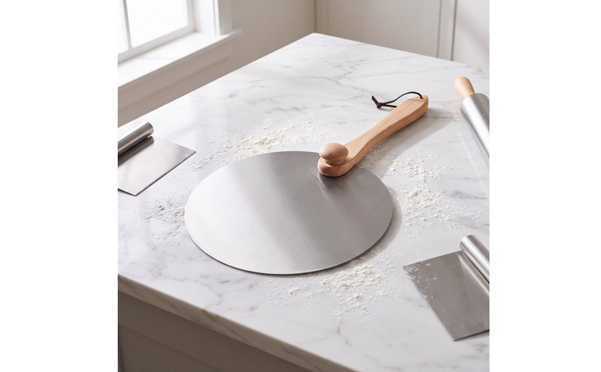 Pizza Transfer Peel Foldable Pizza Peel Metal Cake Transfer Tool for Pizzeria