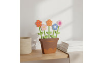 Hand-Eye Coordination Wooden Flower Arrangement Game Early Learning Color Recognition Toy Double-Sided Flowers for Preschoolers, Kids 3+, Toddlers
