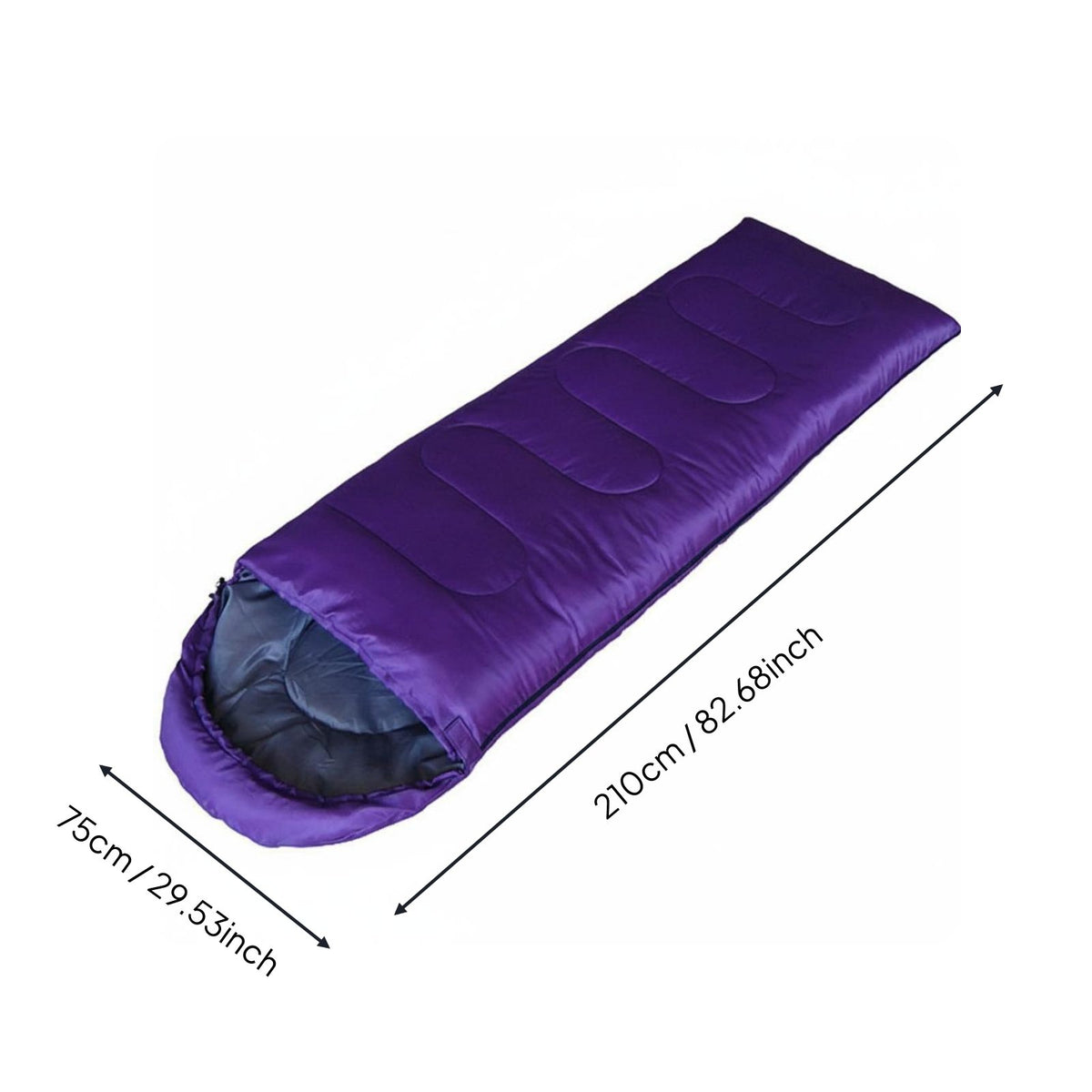 Envelope Sleeping Bag Warm Adult Sleeping Bag Lightweight Outdoor Slumber Sack for Adults, Campers, Travel, Hiking