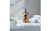 Cute Capybara Pump Bottle Decorative Cartoon Animal Lotion Bottle Resin Material Washroom Accessory for Washroom, Kitchen