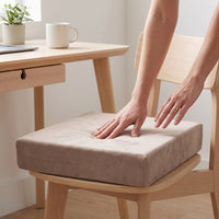 Hardened Sponge/Cotton Core Seat Cushion with Dutch Velvet Cover for Sofa, Bay Window, Tatami, Office Chair