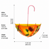 Metal Flower Hanger, Hanging Flower Pots for Wall Decor, Geometric Hanging Planter for Balcony & Garden, 3 Pieces