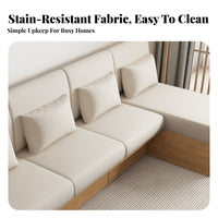 Armless Storage Couch Japanese design Sofa Minimalist Design Living Room Furniture for Apartment Dwellers, Small Homeowners, Den, Bedroom, Office
